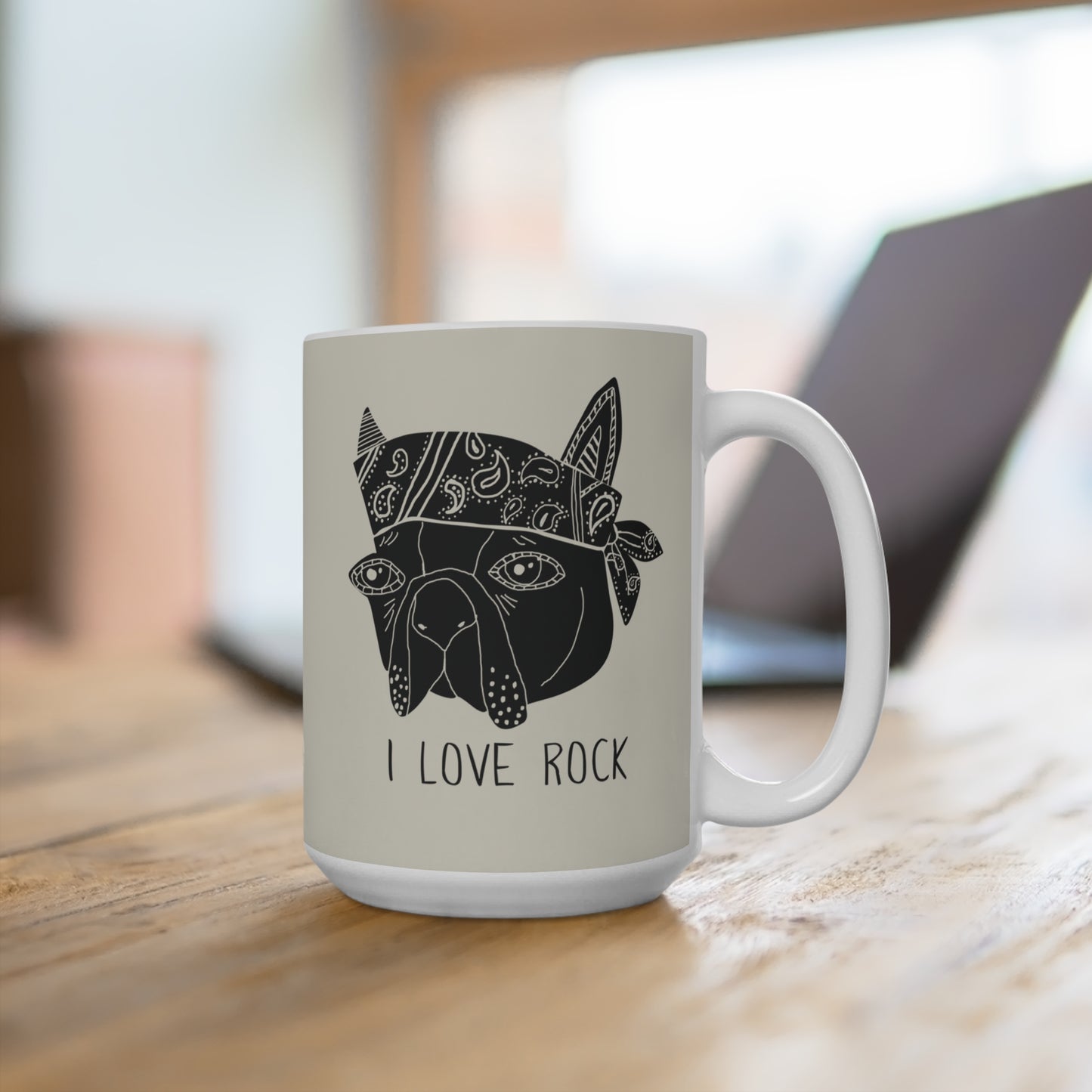 I love Rock Mug 15oz