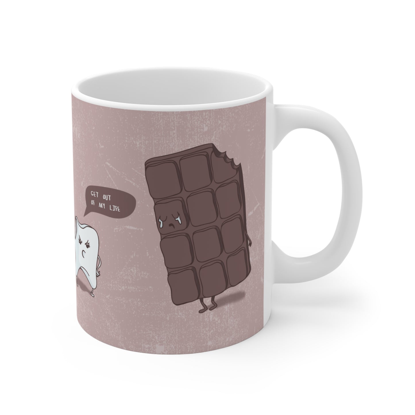 Funny Chocolate and Tooth Mug 11oz
