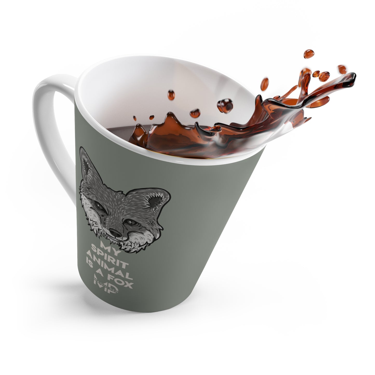 Fox illustration Latte Mug