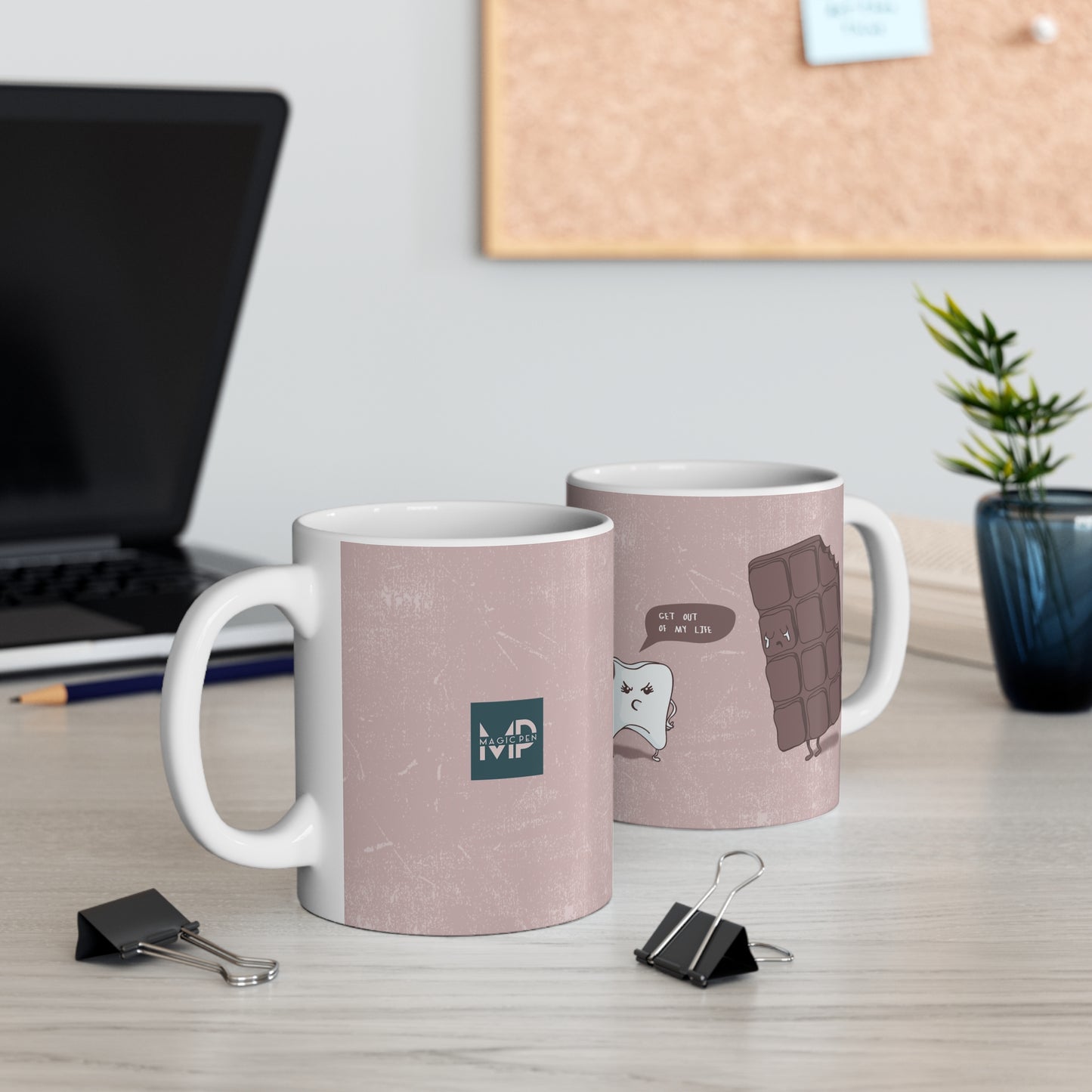 Funny Chocolate and Tooth Mug 11oz