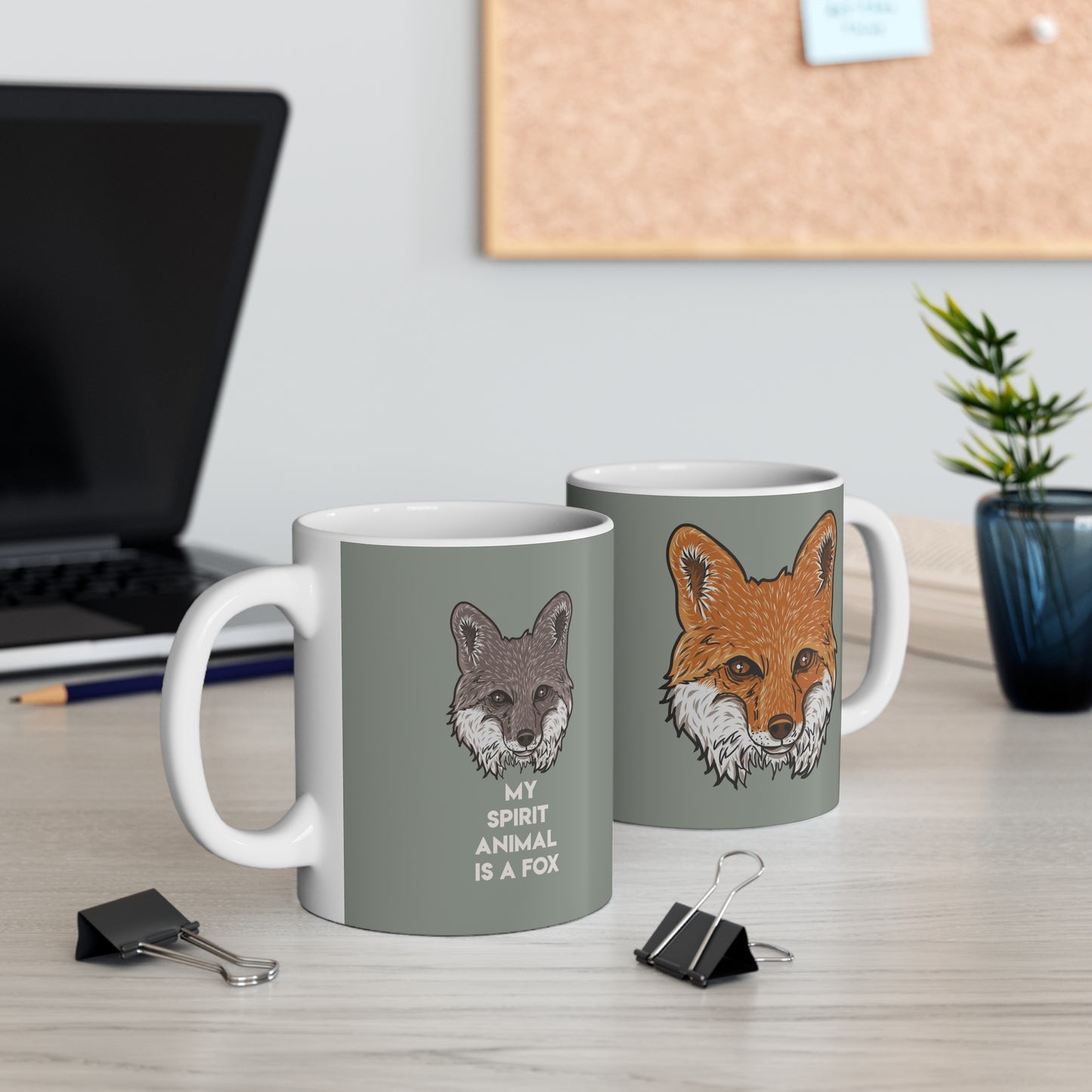 Fox illustration Mug 15oz