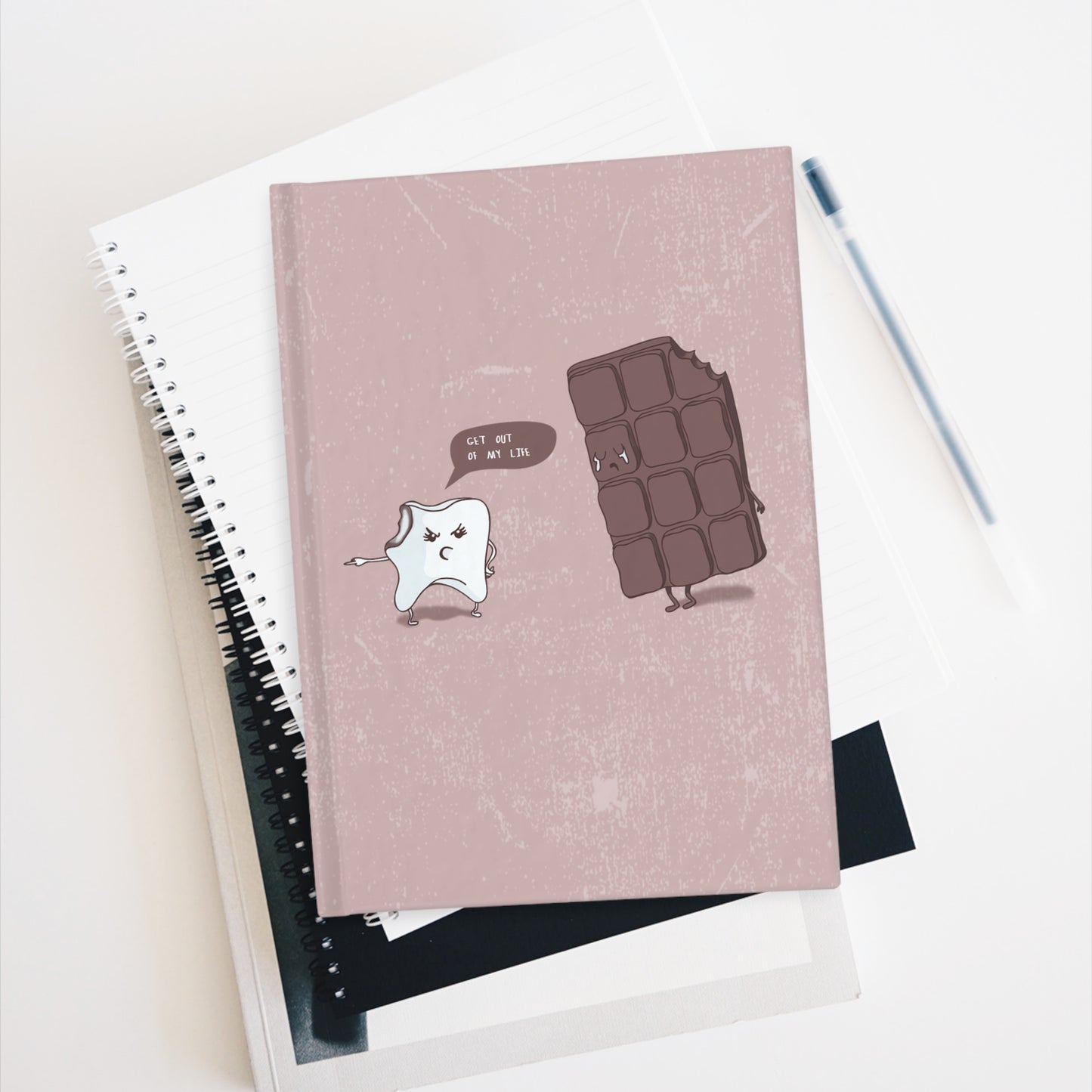 Funny Chocolate and Tooth Journal - Blank