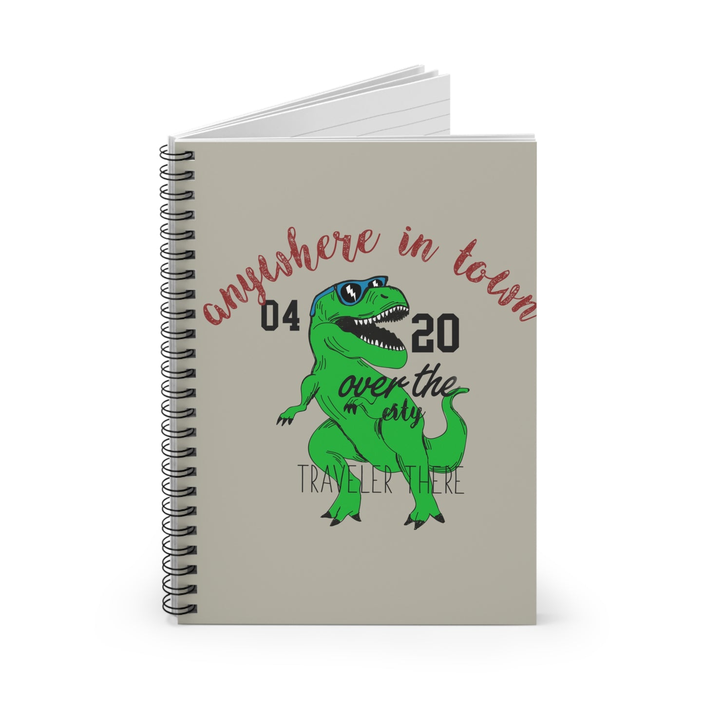 Dinosaur Spiral Notebook - Ruled Line