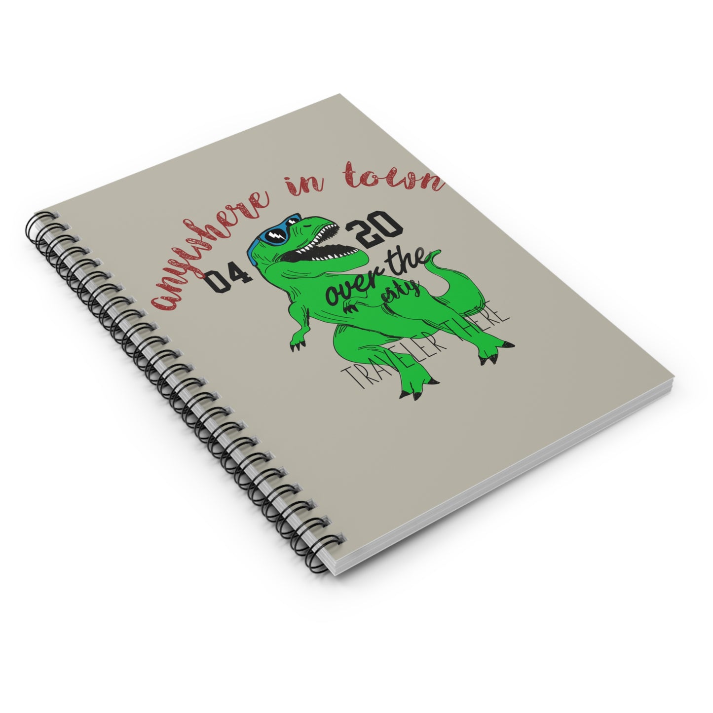 Dinosaur Spiral Notebook - Ruled Line