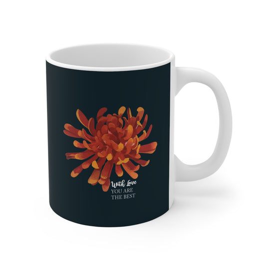 Elegant  Flower Mug 11oz