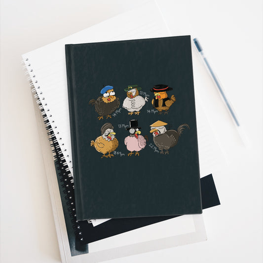 Journal Funny Roosters- Blank