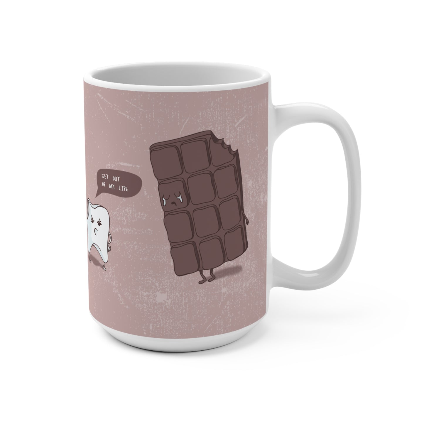 Funny Chocolate and Tooth Mug 15oz