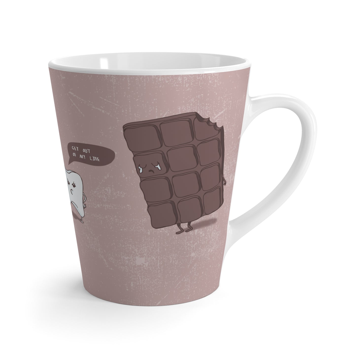 Funny Chocolate and Tooth Latte Mug