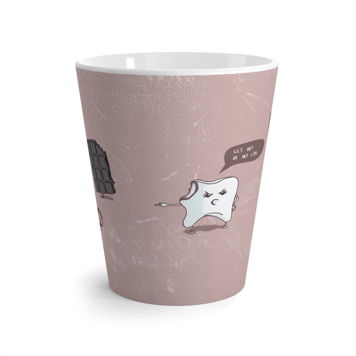 Funny Chocolate and Tooth Latte Mug
