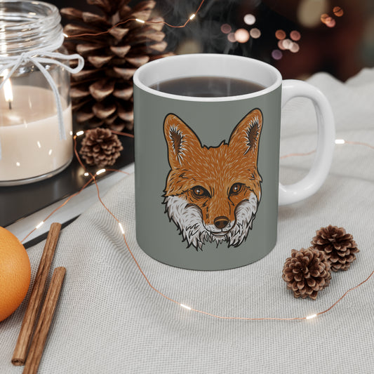 Fox illustration Mug 11oz