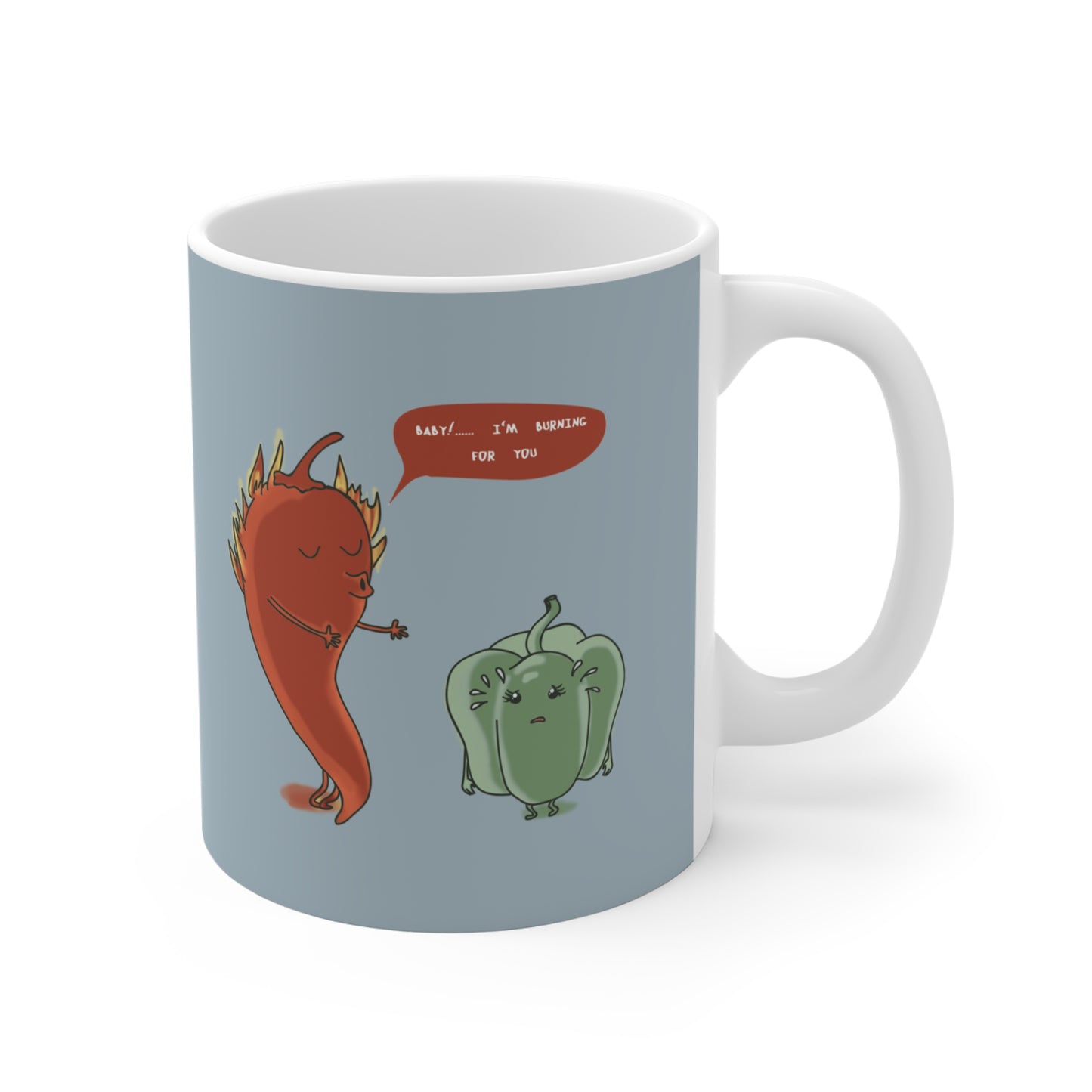 Cool Pepper Illustration Mug 11oz